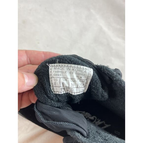 LA Gear Black Suede Ankle Boots US Size 8 Vintage 1980s Made in Korea - Picture 11 of 11